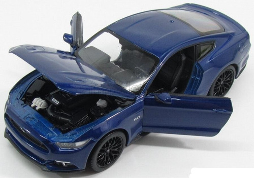 Imagen 4 de 8 de Auto Colección Welly Ford Mustang Gt 2015 Esc 1/24 La Plata