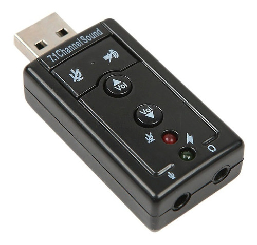 Tarjeta Sonido 7.1 Usb Audio 3d Microfono Externo Adaptador