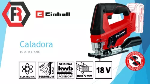 Sierra Caladora Inalámbrica Einhell 18V TC-JS 18 Li