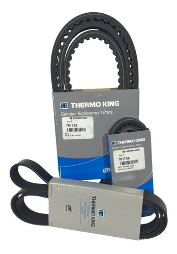 Kit 3 Correias Thermo King Original T1280 Spectrum 20413sp