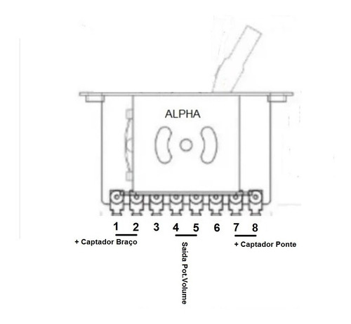 Imagem 5 de 5 de Chave Seletora Guitarra Telecaster 3 Posições Alpha Original
