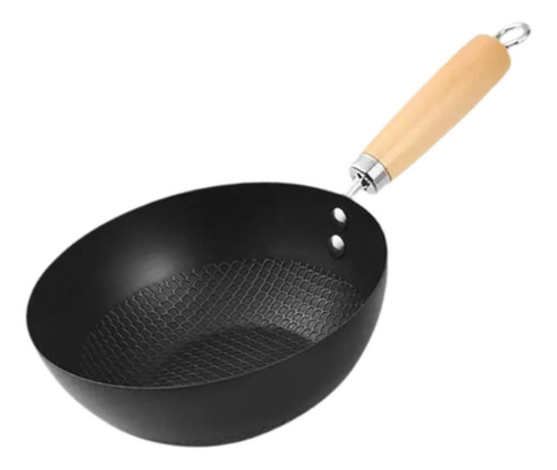 Sartén Wok De Fondo Plano, Olla De 20cm, Antiadherente Sin