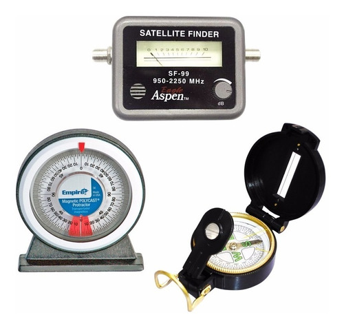 Kit D Instalacion Satelital Inclinometro Brujula Sat Finder