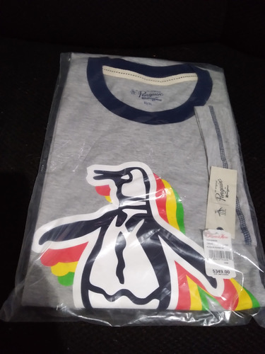 Playera Pijama Penguin Gris Talla Xl