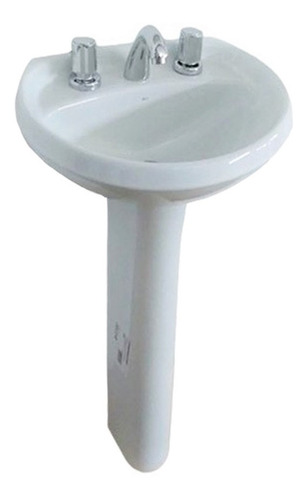 Imagen 4 de 10 de Pie Columna Deca Marajo Sin Pileta Loza Ceramica Vanitory