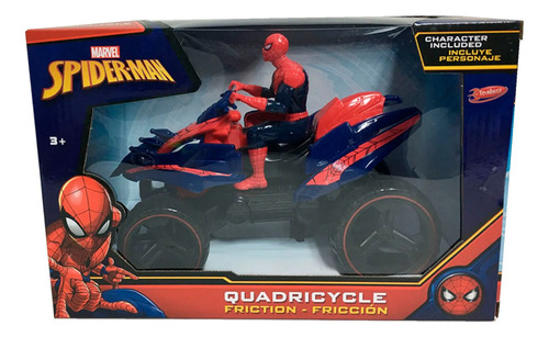 Cuatriciclo A Fricción Spider Man 22 Cm C Muñeco - Toysmaker