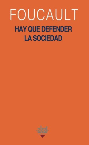Libro Hay Que Defender La Sociedad De Michel Foucault