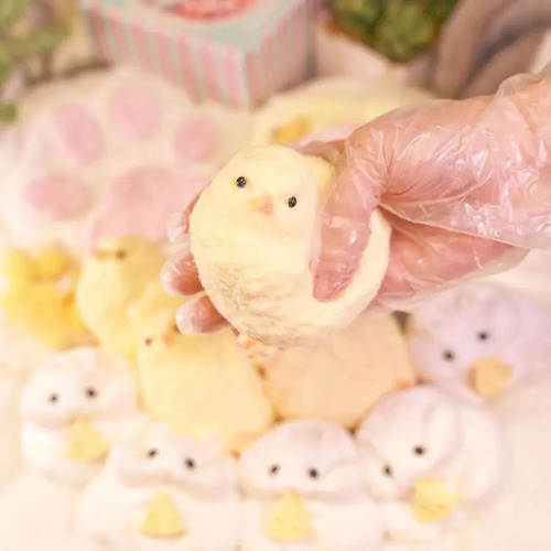 Mrw 2x Pollitos Blandos Taba | 3 Pulgadas Taba Squishy Pollo