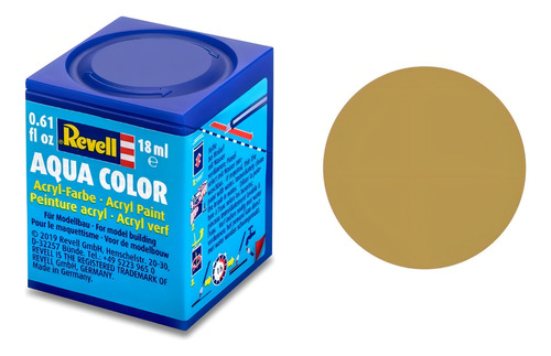 Tinta Aqua Color Amarelo Areia Fosco 18ml 16 Revell 36116