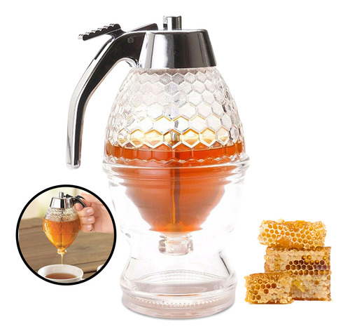 Pote Para Mel Meleira Honey Dispenser Transparente
