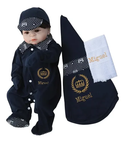 comprar Kit Saída Maternidade Menino Personalizada Príncipe Azul