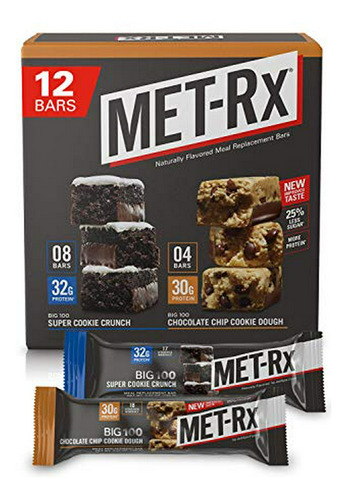 Barra - Met-rx Big 100 Colossal Protein Bars, Healthy Meal R