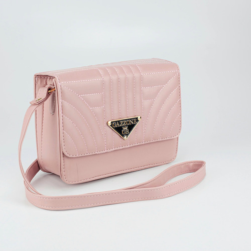 Bolsa Feminina Pequena Media Transversal Balada Verão Moda Cor Rosa Desenho do tecido Listrado