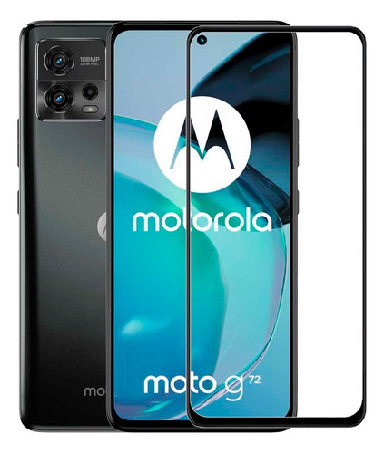 Vidrio Templado Protector Para Motorola G72 Full Cover -lvct