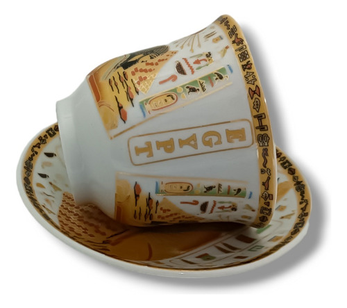 Una Taza Y Un Plato -te/cafe/ De Egipto Importado-egipcio