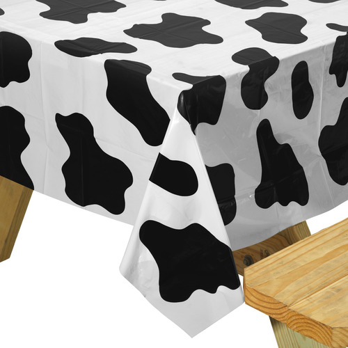 Mantel Con Estampado De Vaca, Paquete De 6 Manteles De 54 X