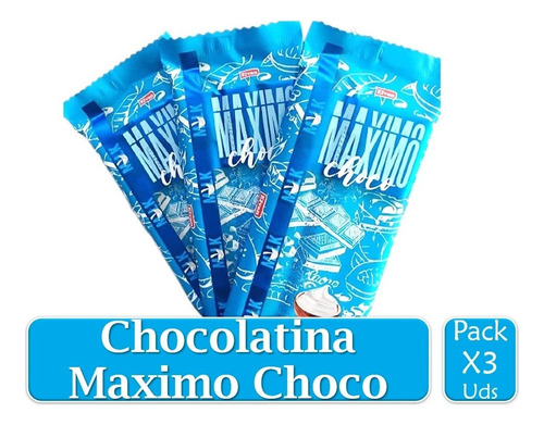 Chocolatina Maximo Choco Leche Elvan X 3 Uds 100g