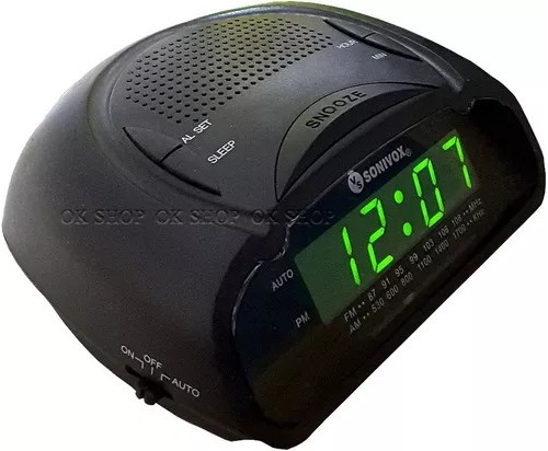 Radio Reloj Alarma Despartador Am Fm Digital