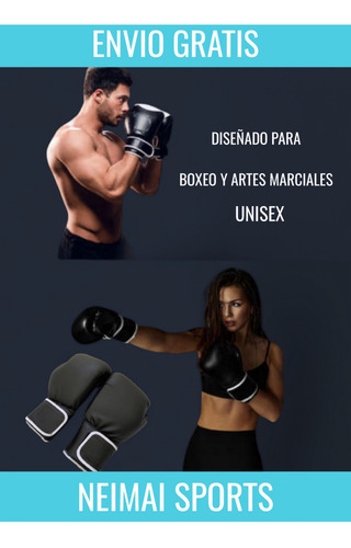 Kit Boxeo Guantes+ Soga De Salto + Par De Vendas +bucal