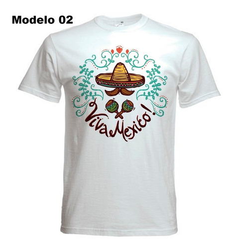 Playera Viva México Económicas Fiestas Patrias 15 Septiembre