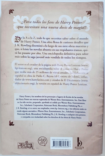 La Enciclopedia Guia No Autorizada Harry Potter Steve Vander