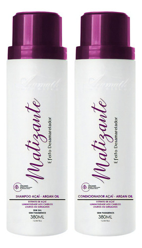 Kit Matizador Shampoo E Condicionador 380ml Aramath