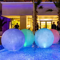 Comprar Tially Luces Flotantes De Luna Llena Para Piscina Alimentadas Por Energía Solar, Bolas Led Inflables De 16 Pulgadas, Luces Solares Flotantes Para Piscinas, Estanques, Patio, Boda, Fiesta En La