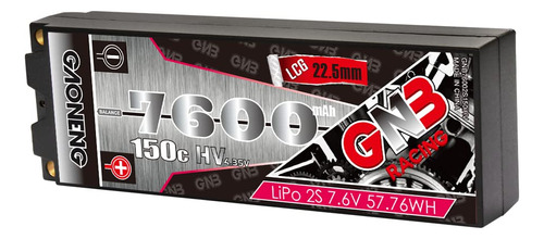 Gaoneng Gnb 7600mah 2s Hv 7.6v 150c 0.197 In Bullet Hard Cas