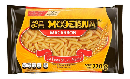 La Moderna Pasta Para Sopa Macarron 200 Gr