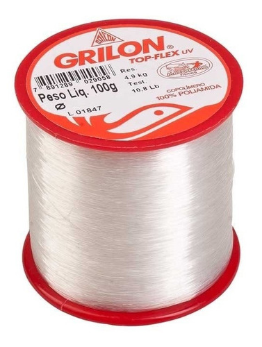 Linha de pesca Mazzaferro Grilon 100 gramas branco