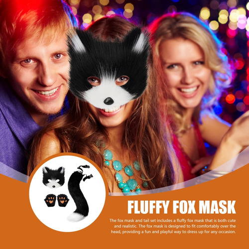 2024 Therian Mask And Tail Set, Fox Mask And Tail Set,