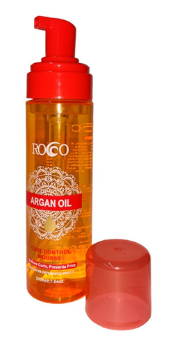 Espuma Control De Rizos Rocco - Mousse Con Aceite De Argan 