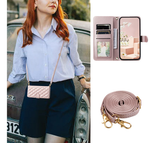 Funda Protectora De Piel Abatible Para Xiaomi 14t 5g/14t Pro 5g/poco M7 Pro 5g, Funda Protectora De Piel Con Correa De H