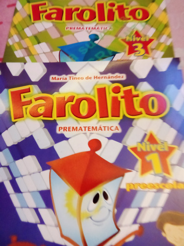 Libro Farolito Prematematica 1er,2do,3ro Nivel Edit Coliseo