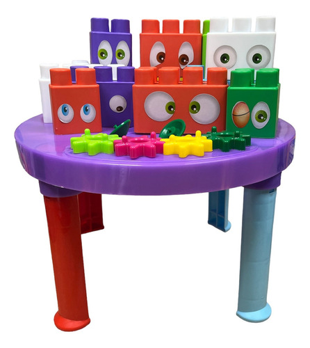Mesa Didáctica Actividades Bloques Bebe- Multiblokotes Jng Color Violeta