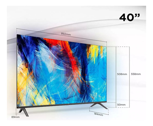 Tcl. Pantalla Led 40in. Android Fhd. Msi