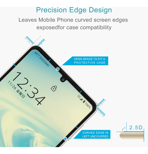 Película De Vidrio Para Sharp Aquos Sense 6 Para Sharp Aquos
