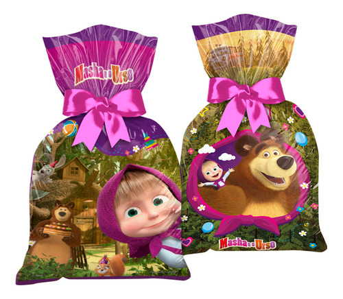 24 bolsas de recuerdo sorpresa de Masha y el oso