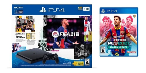 Ps4 Consola Bundle Fifa 21 + Pes 2021