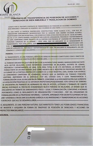 Terrenos, Lotes Baratos: San Juan De Lurigancho (espalda De Cristo Rey)-comas, Desde 7,500 Soles. Compra A Plazo. Inicial Desde 1,000 Soles.