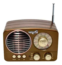 Comprar Radio Am Fm Vintage Nisuta Mp3 Bluetooth Aux Usb 3.5 Ns-rv14