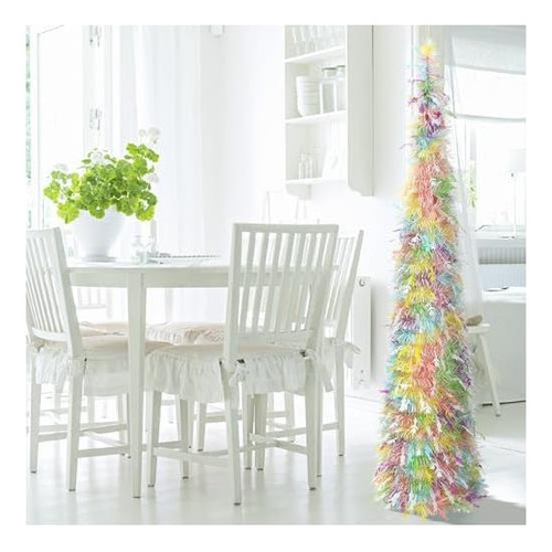 Jialeixi Easter Tinsel Tree, 5 Pies Artificial Pencil Lápiz