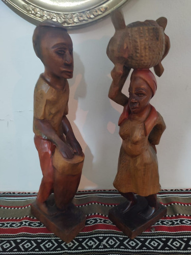 Figuras Africanas Talladas A Mano