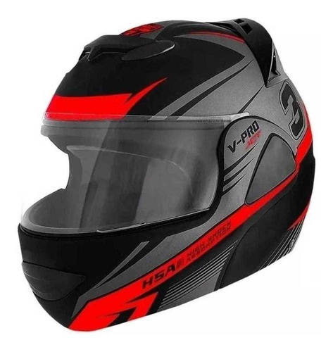 Capacete V-pro Jet 3 Escamoteável Pro Tork Robocop