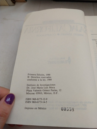Baja California Textos De Su Historia Tomo Ii Miguel Mathes (Usado)