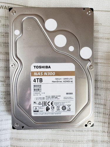 Disco Duro Toshiba N300 4tb 7200rpm Nas Raid Dvr Otros 6-8tb