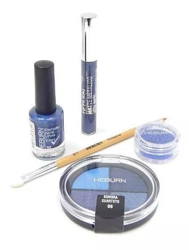 Heburn Set Maquillaje Profesional Ojos Labios Uñas 1103 N6