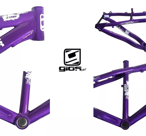 Quadro Bicicleta Bike Bmx Wheeling Grau Gios 4 Trix 26x13.5 BIKERNAUTA -  Loja Cross Bike: Há 30 anos com você