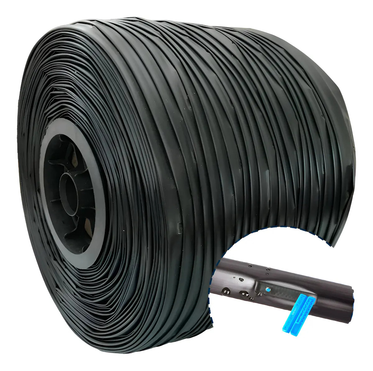 Mangueira de Gotejamento 1/2" 1000m Preta Vazão 1,5l/h Espaçamento 20cm