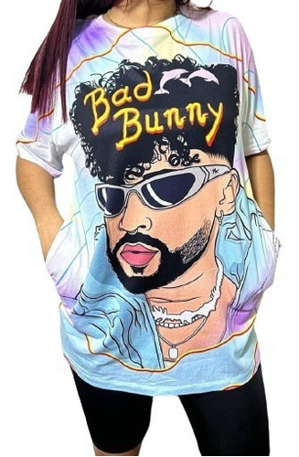 Maxiblusa De Benito Bad Bunny El Conejo Malo